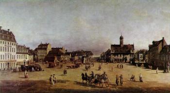Bernardo Bellotto : The Neustadter Market in Dresden